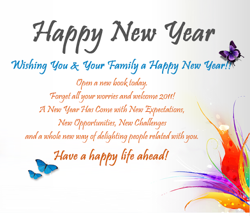 Happy New Year Wishes For Family