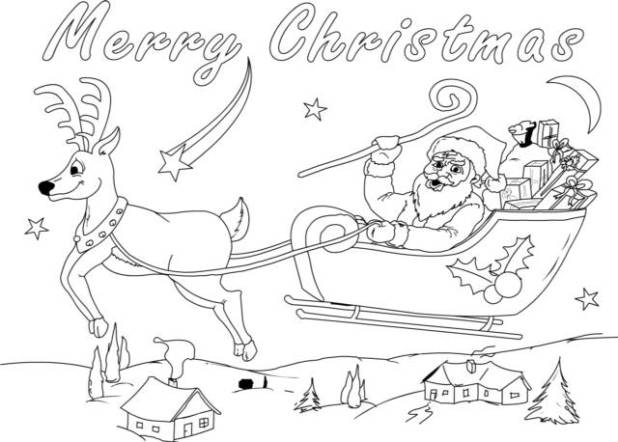 Merry Christmas Coloring Sheets